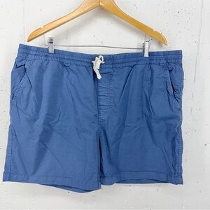 J. Crew Men’s Size XXL Blue Elastic Drawstring Waist 5.5” Dock Shorts